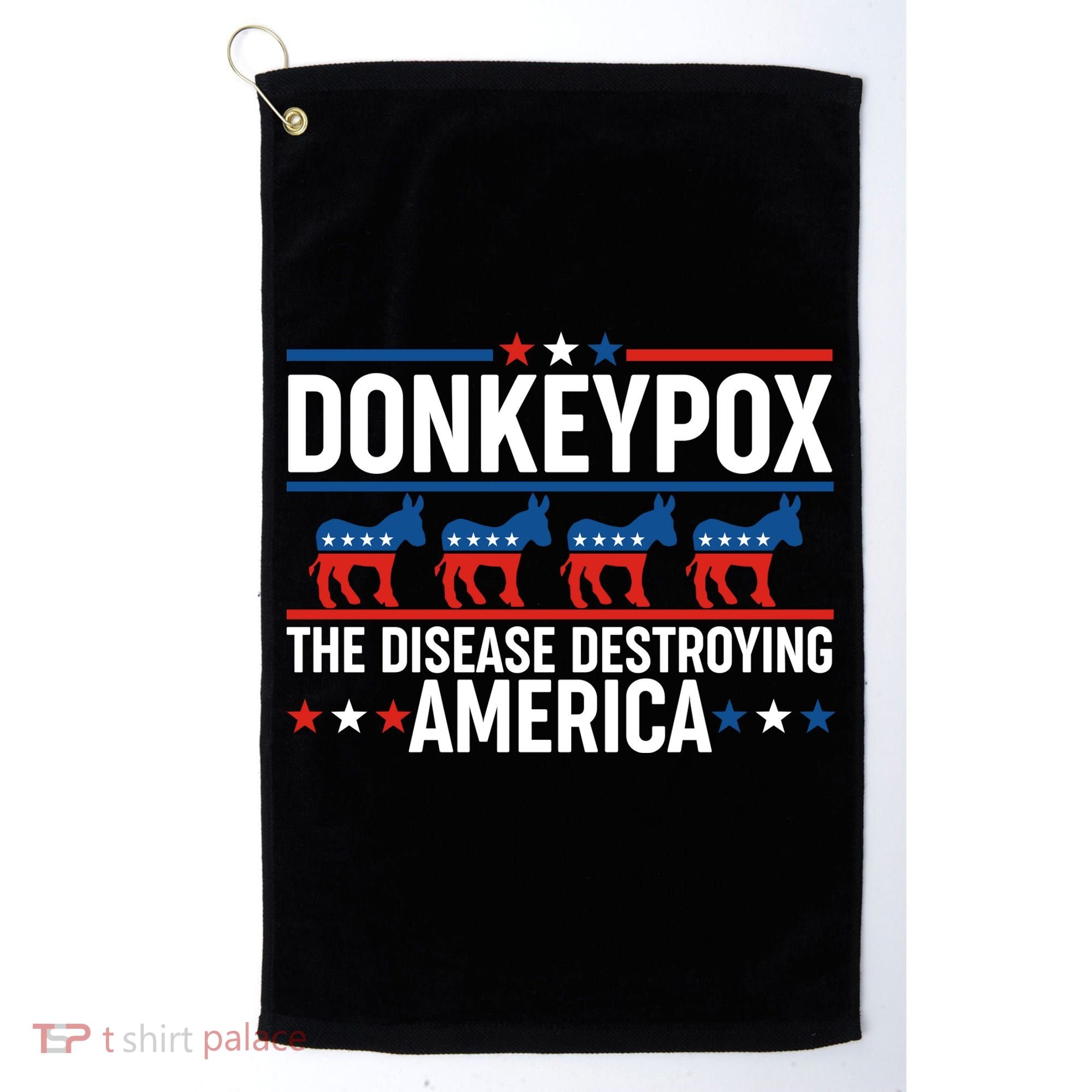 Donkey Pox The Disease Destroying America Golf Towel