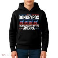 Donkey Pox The Disease Destroying America Kids Hoodie thumb 4