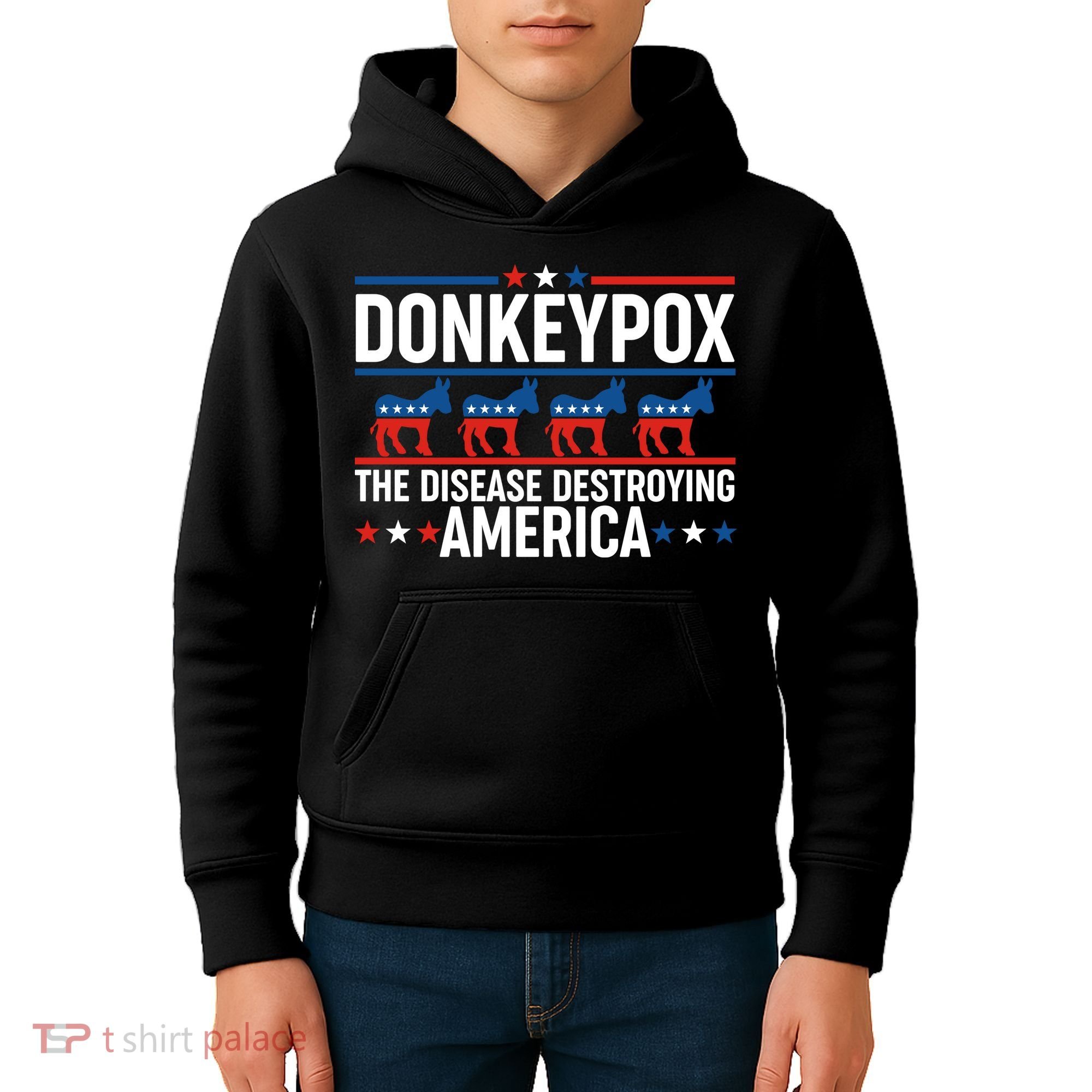 Donkey Pox The Disease Destroying America Kids Hoodie