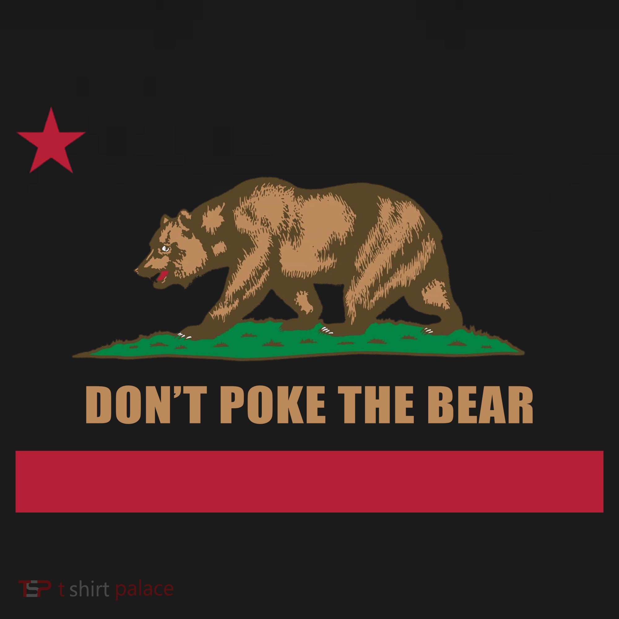 Don’t Poke The Bear California Republic Funny Coaster