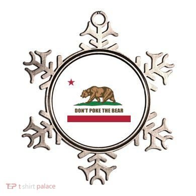 Don’t Poke The Bear California Republic Funny Ornament