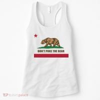 Don’t Poke The Bear California Republic Funny Women's Tank Top thumb 0