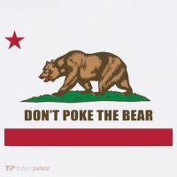 Don’t Poke The Bear California Republic Funny Women's Tank Top thumb 5