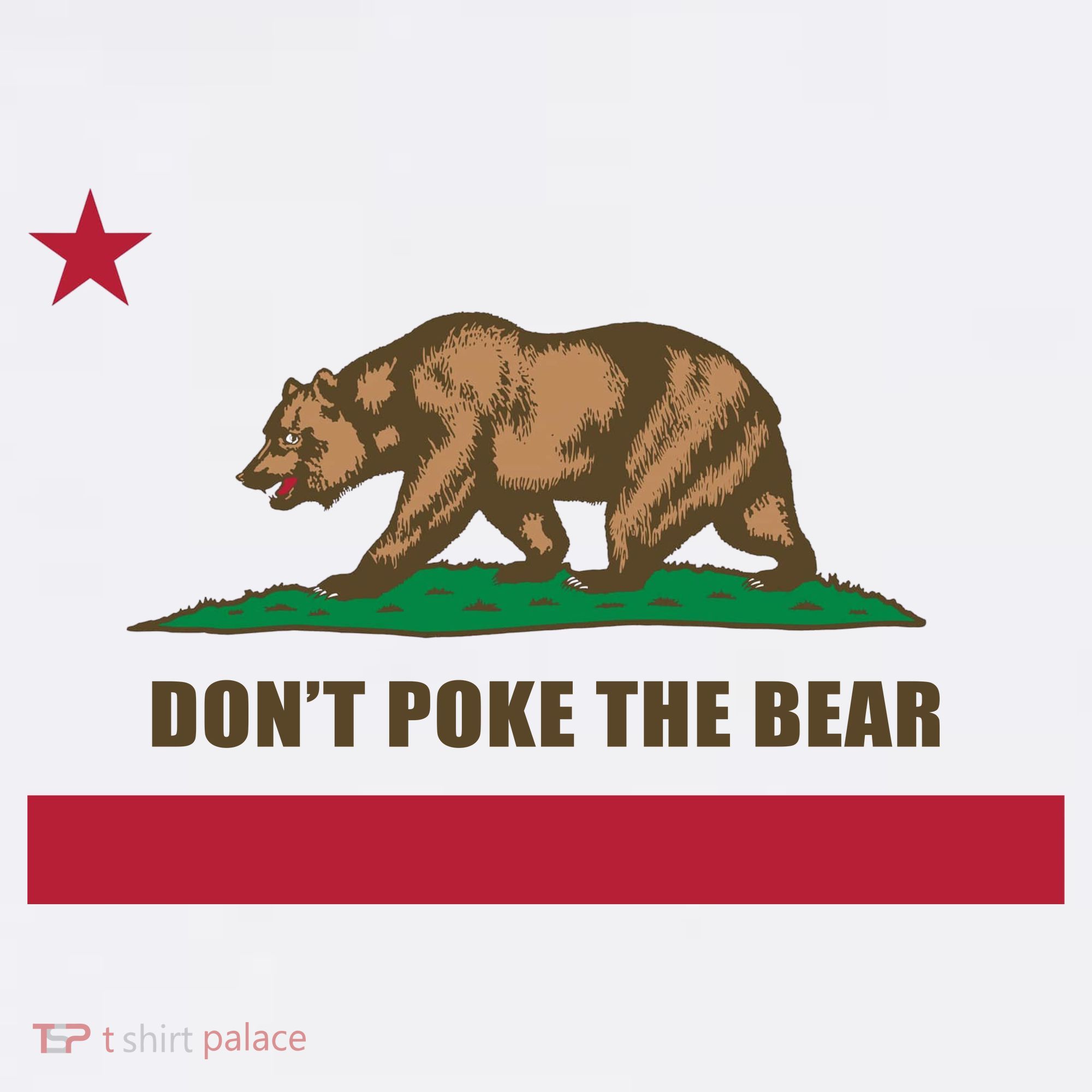 Don’t Poke The Bear California Republic Funny Women's Tank Top