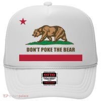 Don’t Poke The Bear California Republic Funny Hat thumb 0