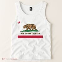 Don’t Poke The Bear California Republic Funny Tank Top thumb 2