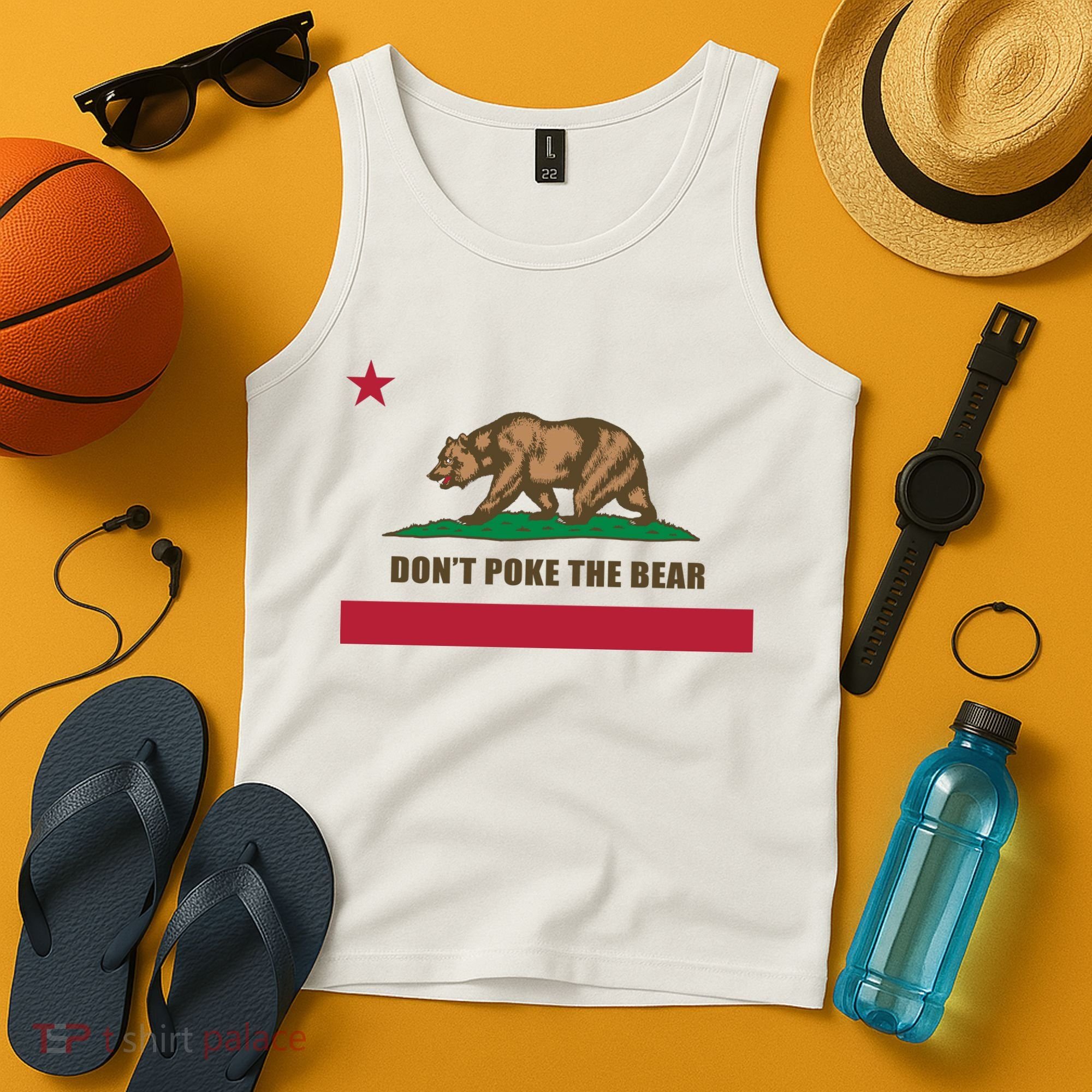 Don’t Poke The Bear California Republic Funny Tank Top