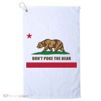 Don’t Poke The Bear California Republic Funny Golf Towel thumb 0