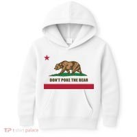 Don’t Poke The Bear California Republic Funny Kids Hoodie thumb 0