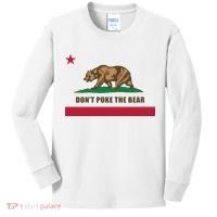 Don’t Poke The Bear California Republic Funny Kids Long Sleeve Shirt thumb 0