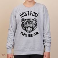 DonT Poke The Bear Funny Bear Spirit Animal Lover Gift Women's Sweatshirt thumb 0