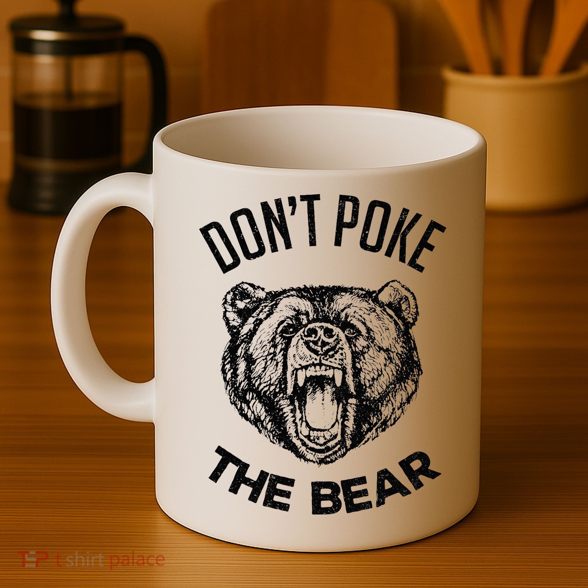 DonT Poke The Bear Funny Bear Spirit Animal Lover Gift Coffee Mug