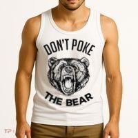 DonT Poke The Bear Funny Bear Spirit Animal Lover Gift Tank Top thumb 3