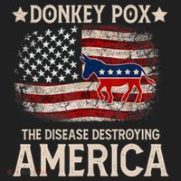 Donkey Pox The Disease Destroying America Funny Donkeypox Flag Tumbler thumb 3