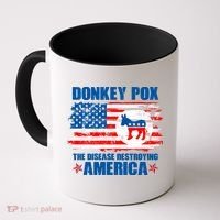 Donkey Pox The Disease Destroying America Coffee Mug thumb 0