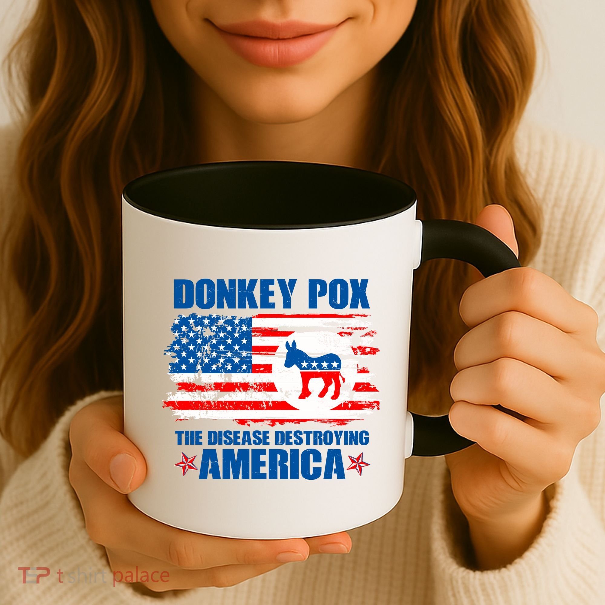 Donkey Pox The Disease Destroying America Coffee Mug