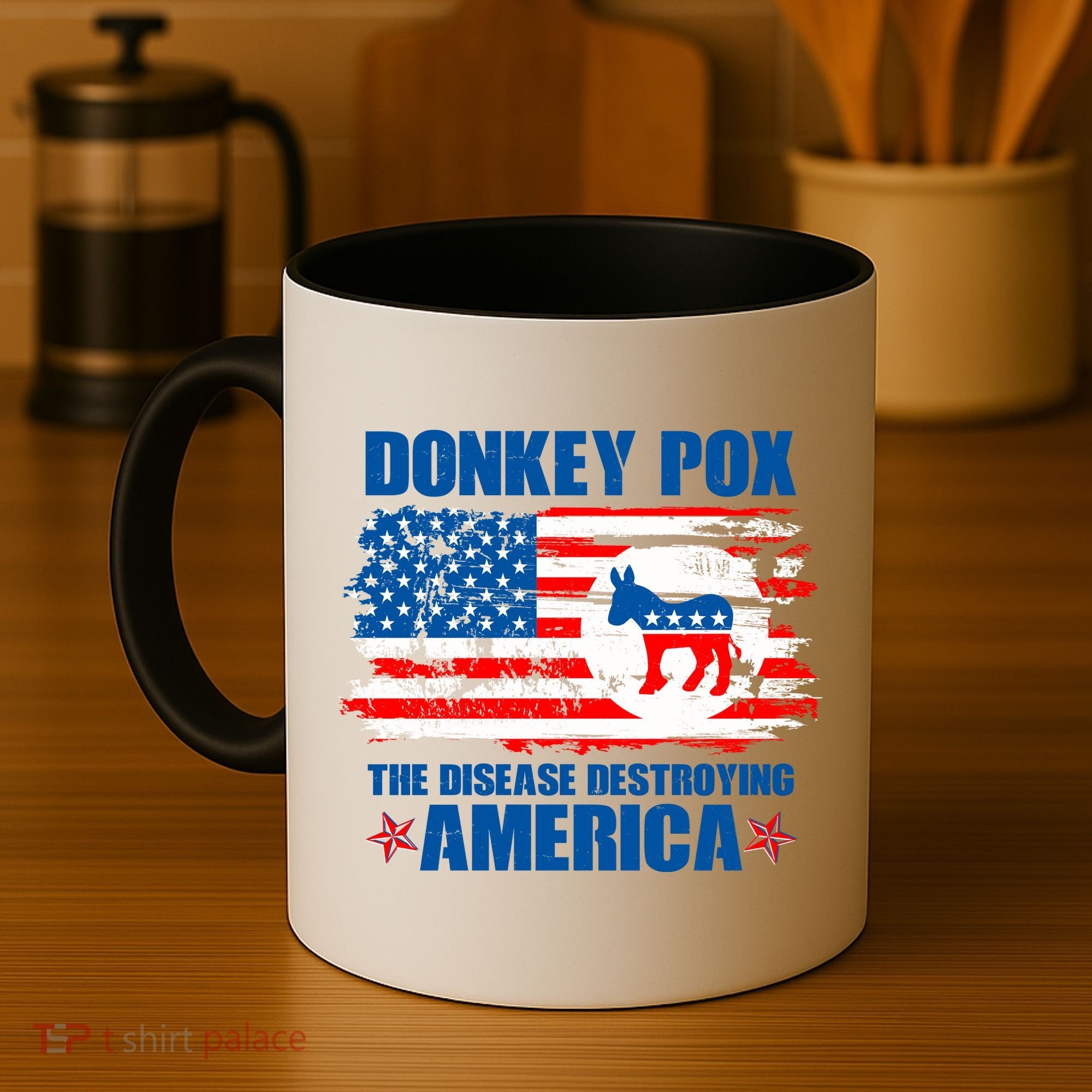 Donkey Pox The Disease Destroying America Coffee Mug