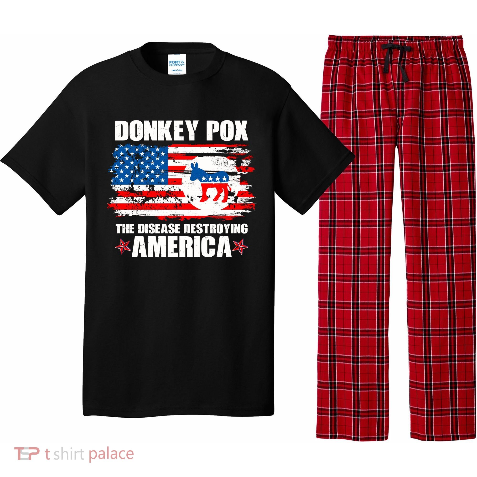 Donkey Pox The Disease Destroying America Pajama Set