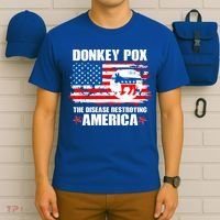 Donkey Pox The Disease Destroying America T-Shirt thumb 6