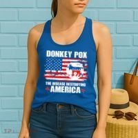 Donkey Pox The Disease Destroying America Women's Tank Top thumb 2