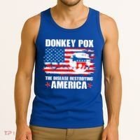 Donkey Pox The Disease Destroying America Tank Top thumb 3