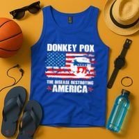 Donkey Pox The Disease Destroying America Tank Top thumb 4