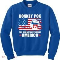 Donkey Pox The Disease Destroying America Kids Sweatshirt thumb 0