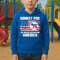 Donkey Pox The Disease Destroying America Kids Hoodie thumb 2