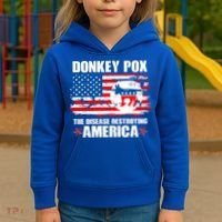 Donkey Pox The Disease Destroying America Kids Hoodie thumb 3