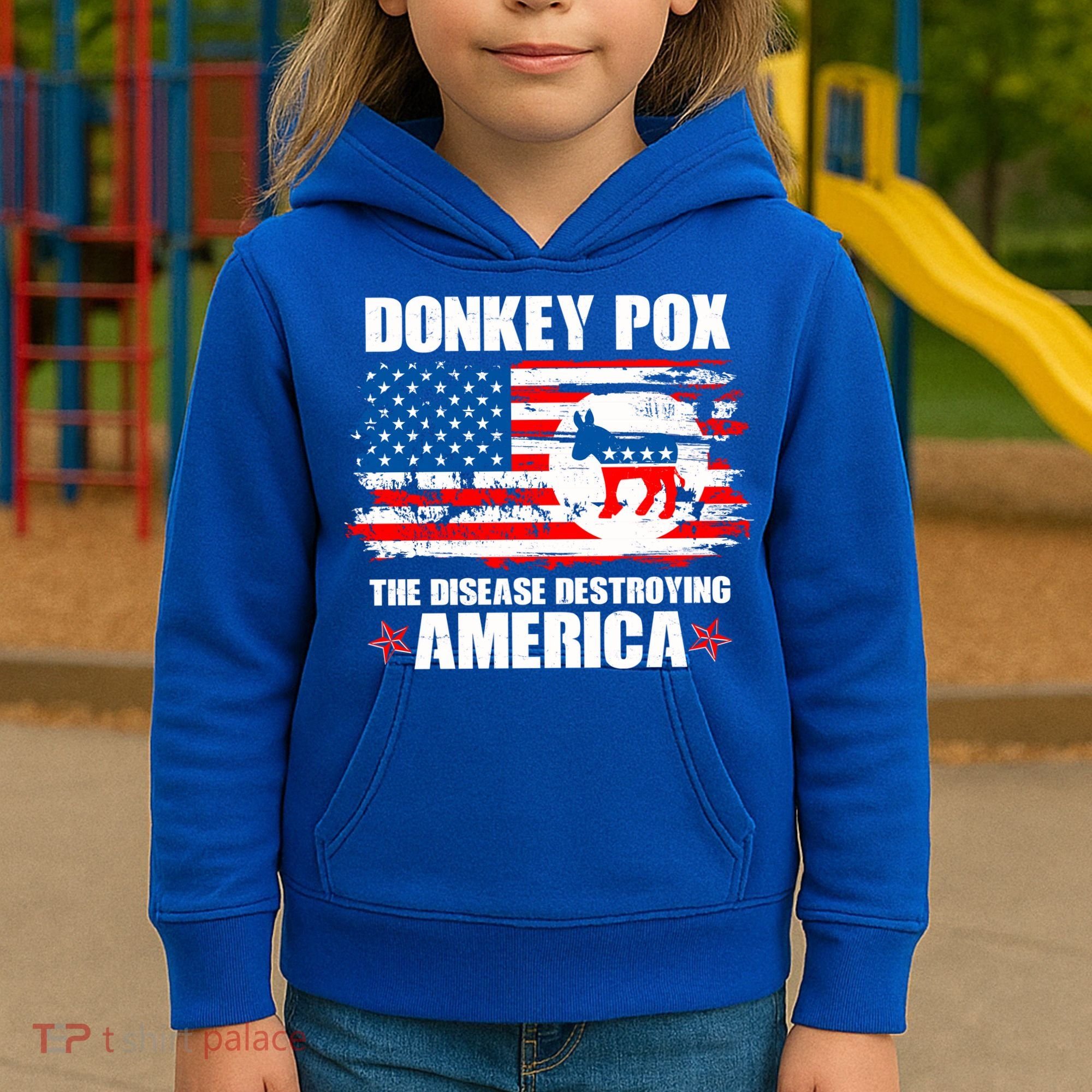 Donkey Pox The Disease Destroying America Kids Hoodie