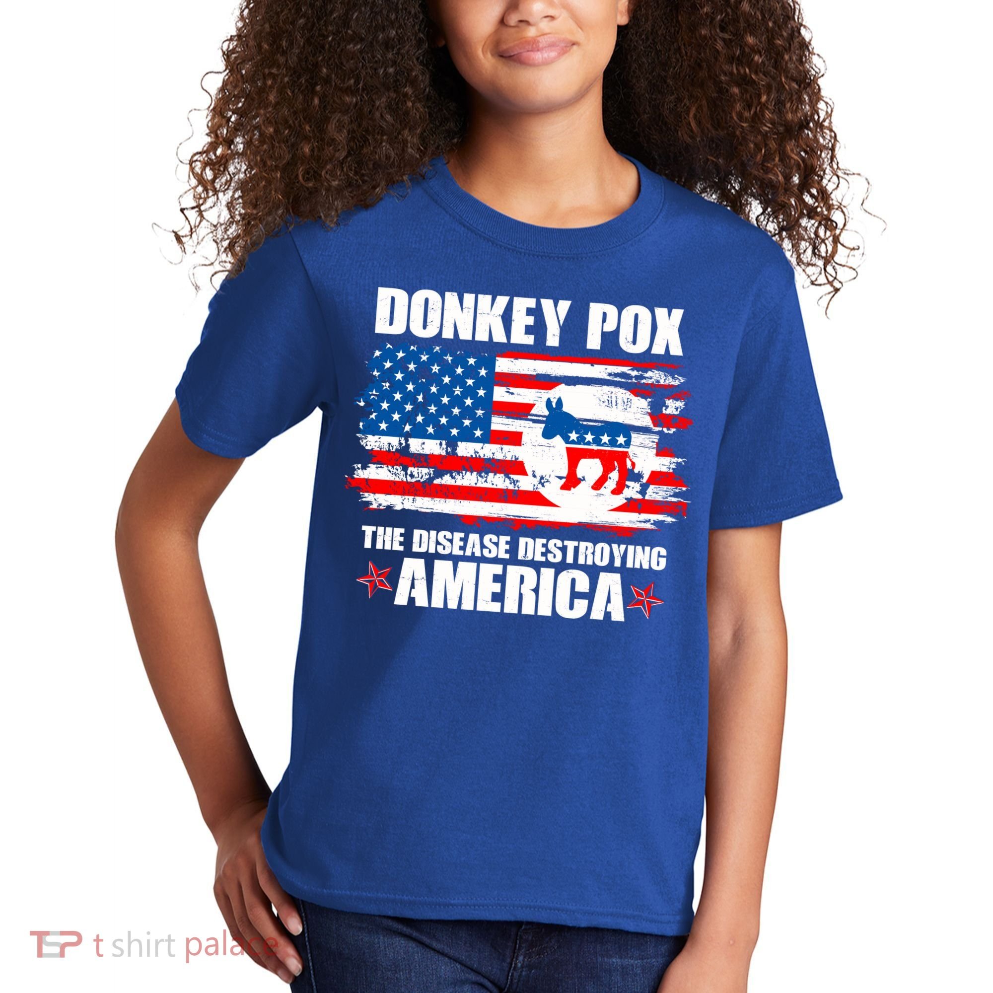 Donkey Pox The Disease Destroying America Kids T-Shirt