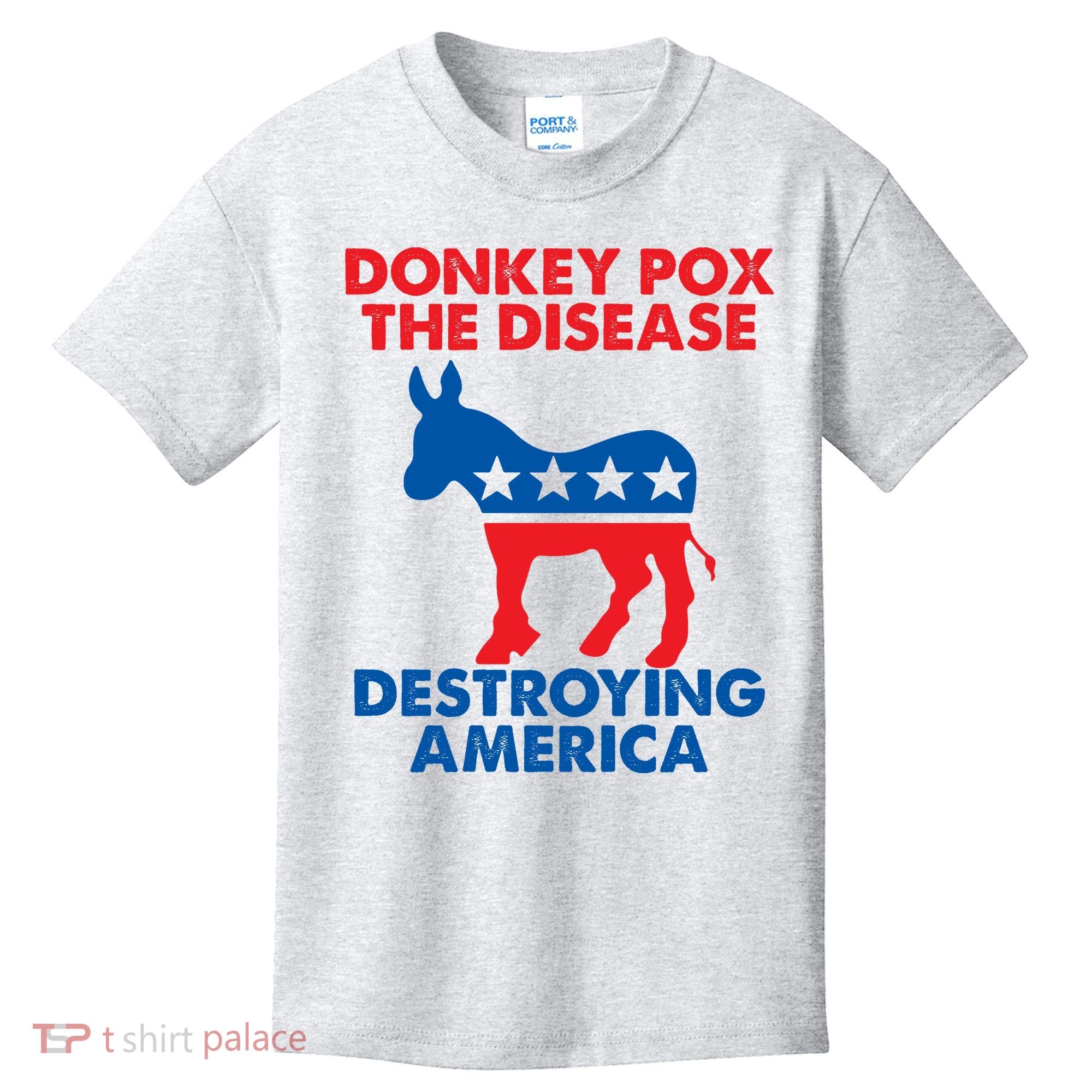 Donkey Pox The Disease Destroying America DonkeyPox Kids T-Shirt