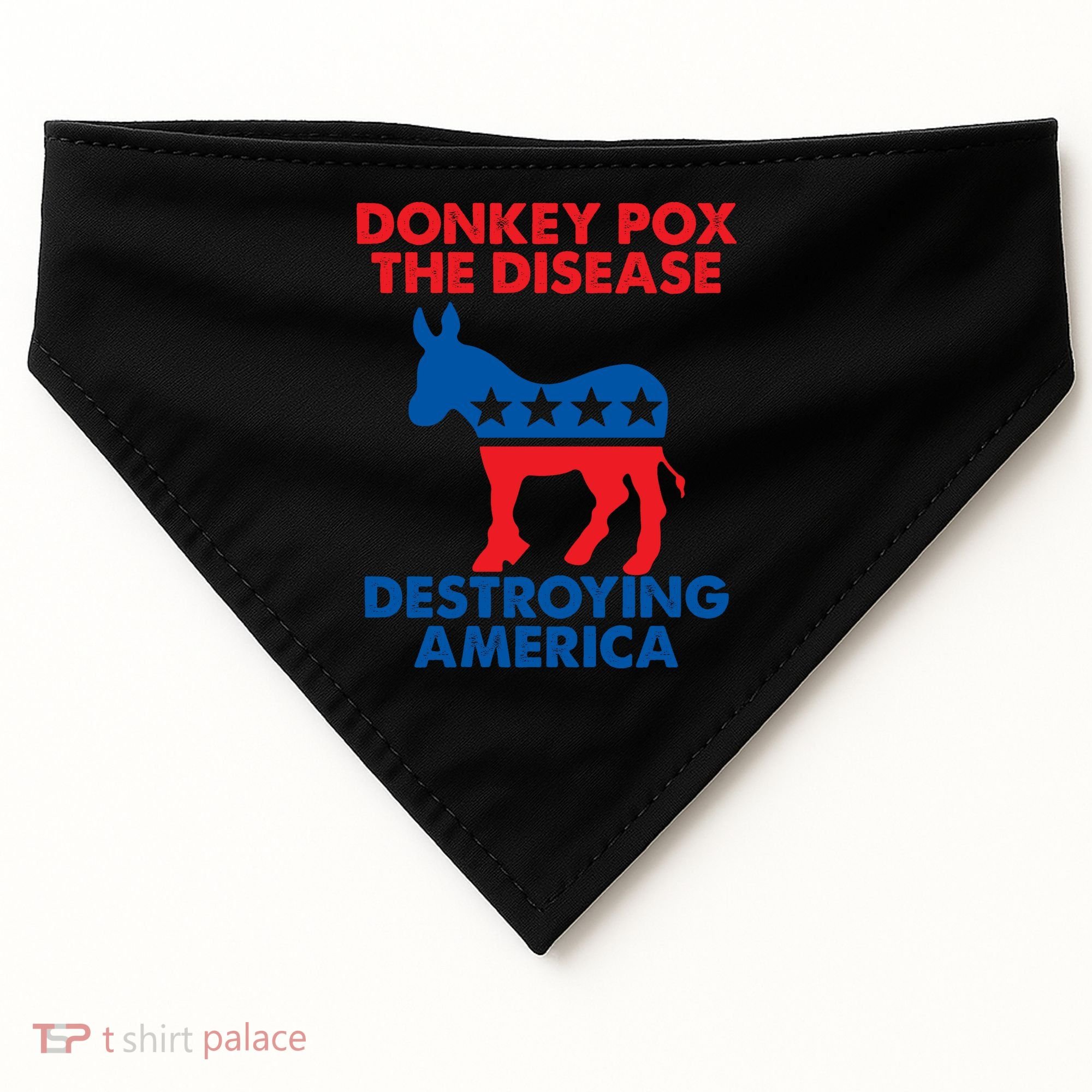 Donkey Pox The Disease Destroying America DonkeyPox USA-Made Doggie Bandana