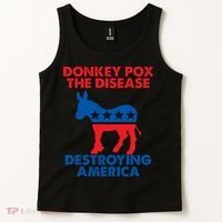 Donkey Pox The Disease Destroying America DonkeyPox Tank Top thumb 2