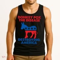 Donkey Pox The Disease Destroying America DonkeyPox Tank Top thumb 3