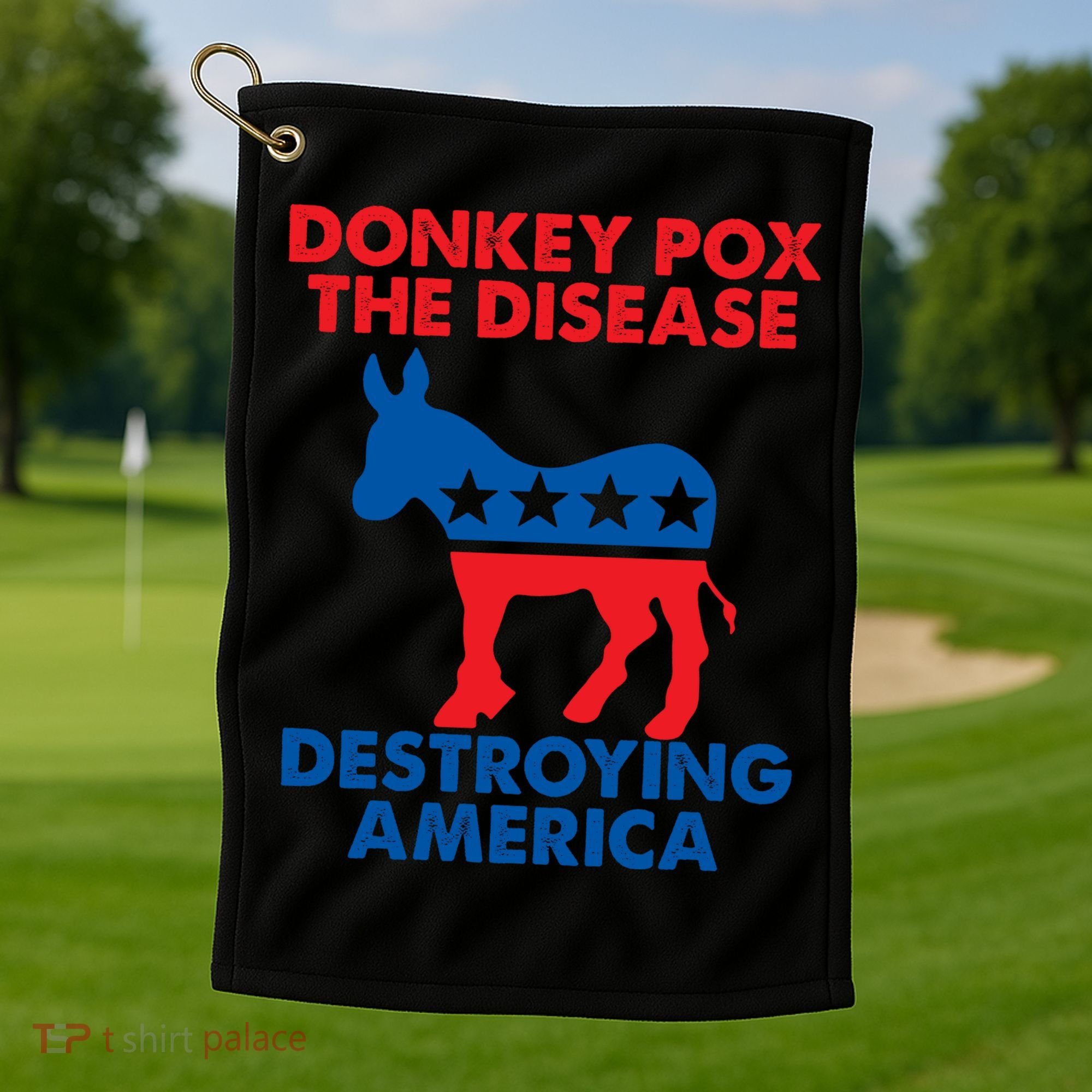Donkey Pox The Disease Destroying America DonkeyPox Golf Towel