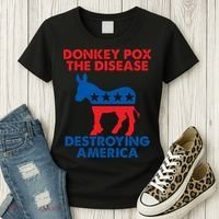 Donkey Pox The Disease Destroying America DonkeyPox Women's T-Shirt thumb 3