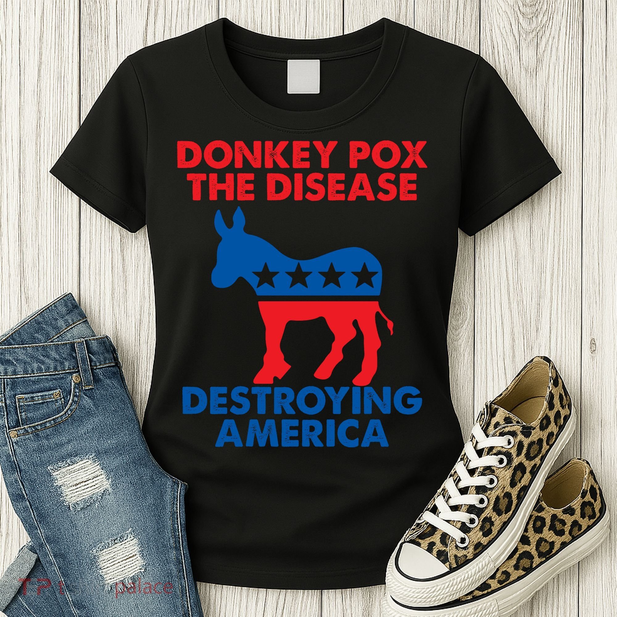 Donkey Pox The Disease Destroying America DonkeyPox Women's T-Shirt