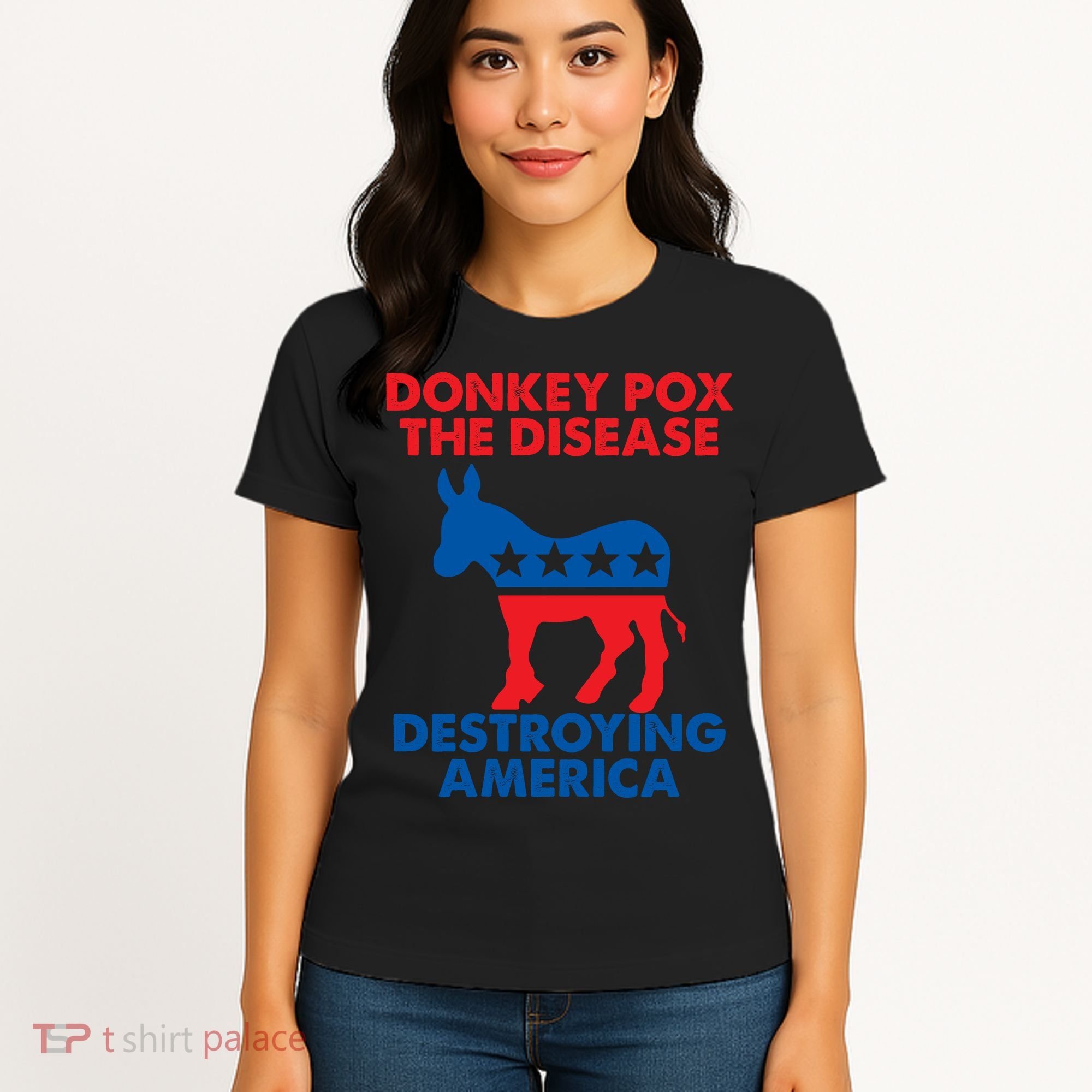Donkey Pox The Disease Destroying America DonkeyPox Women's T-Shirt