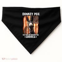 Donkey Pox The Disease Destroying America Donkeypox Funny USA-Made Doggie Bandana thumb 0