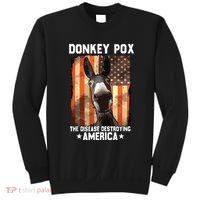 Donkey Pox The Disease Destroying America Donkeypox Funny Sweatshirt thumb 0
