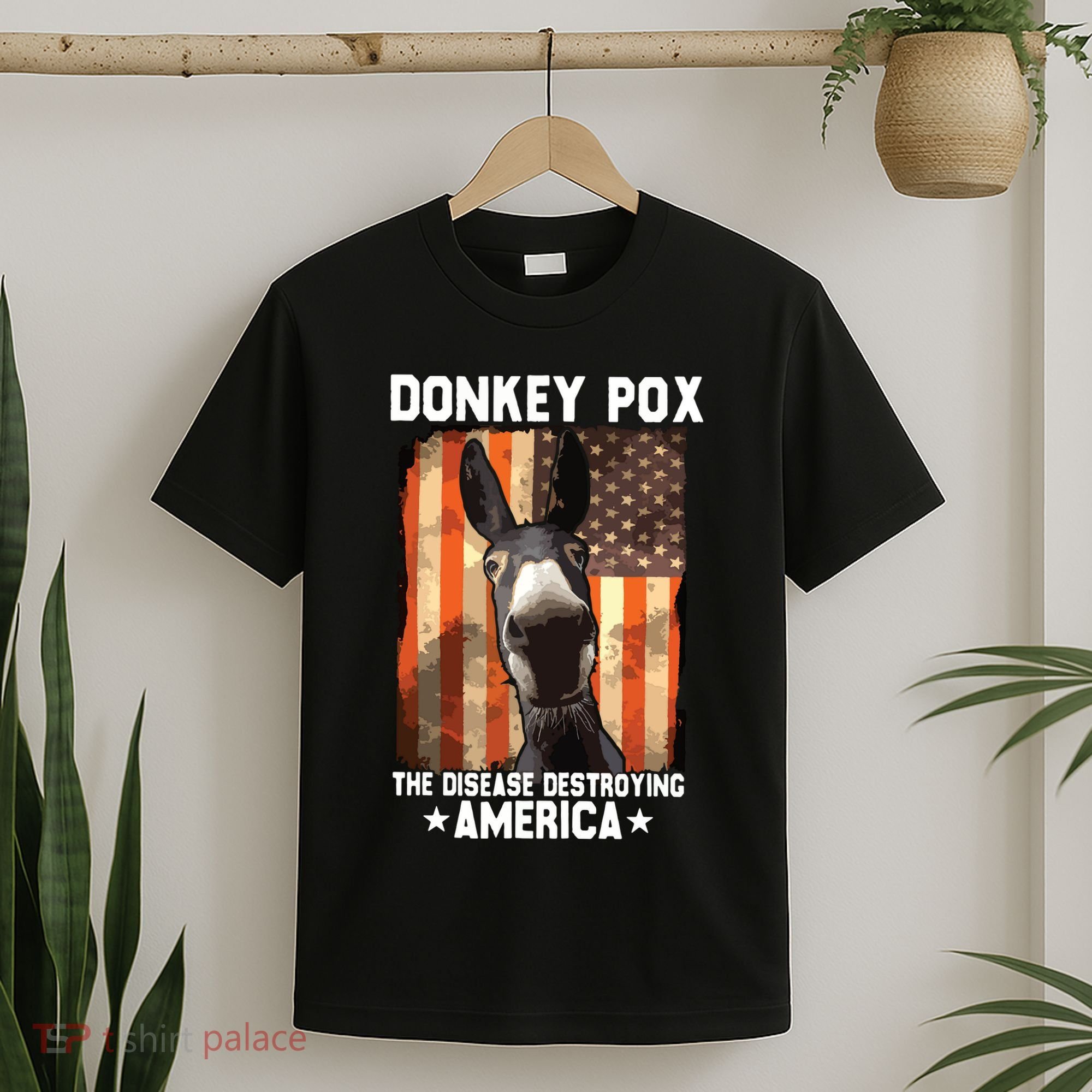 Donkey Pox The Disease Destroying America Donkeypox Funny T-Shirt