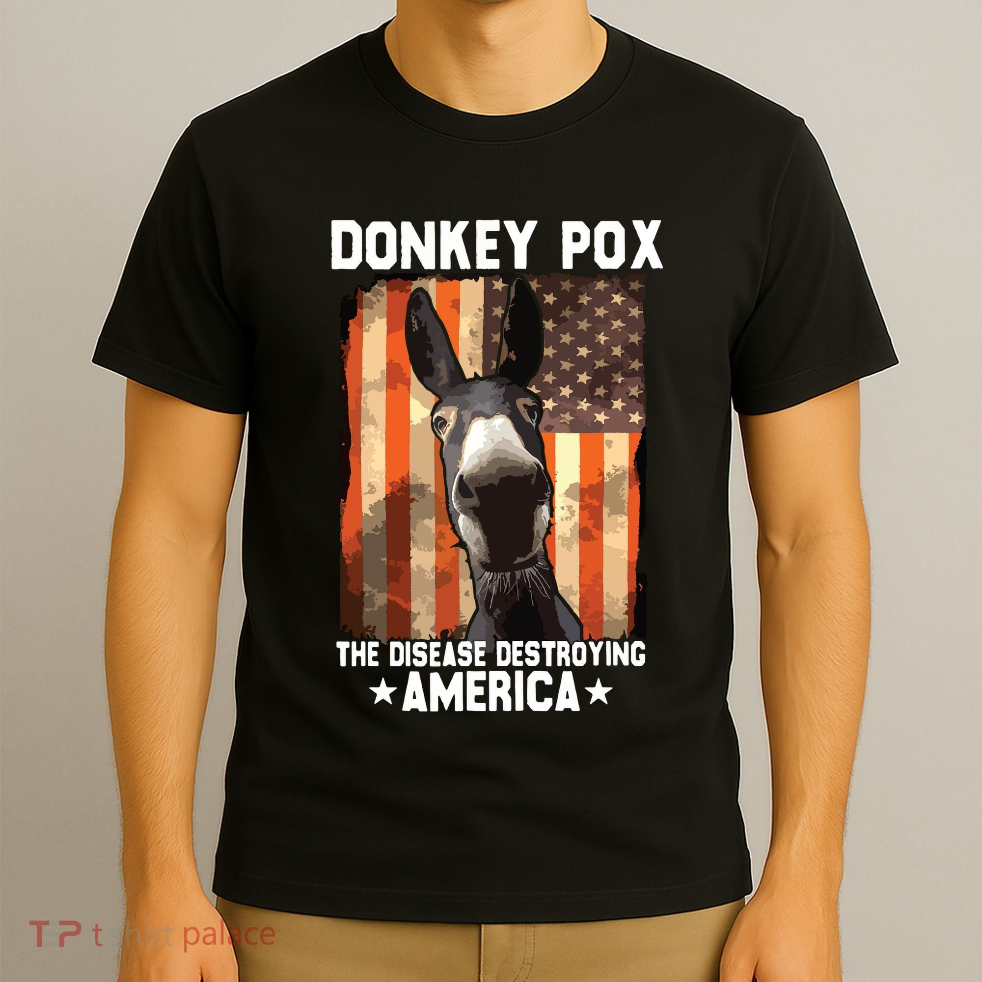Donkey Pox The Disease Destroying America Donkeypox Funny T-Shirt