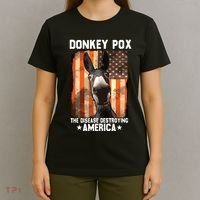 Donkey Pox The Disease Destroying America Donkeypox Funny T-Shirt thumb 4