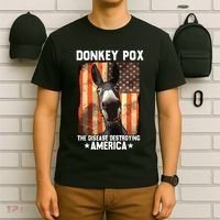 Donkey Pox The Disease Destroying America Donkeypox Funny T-Shirt thumb 6