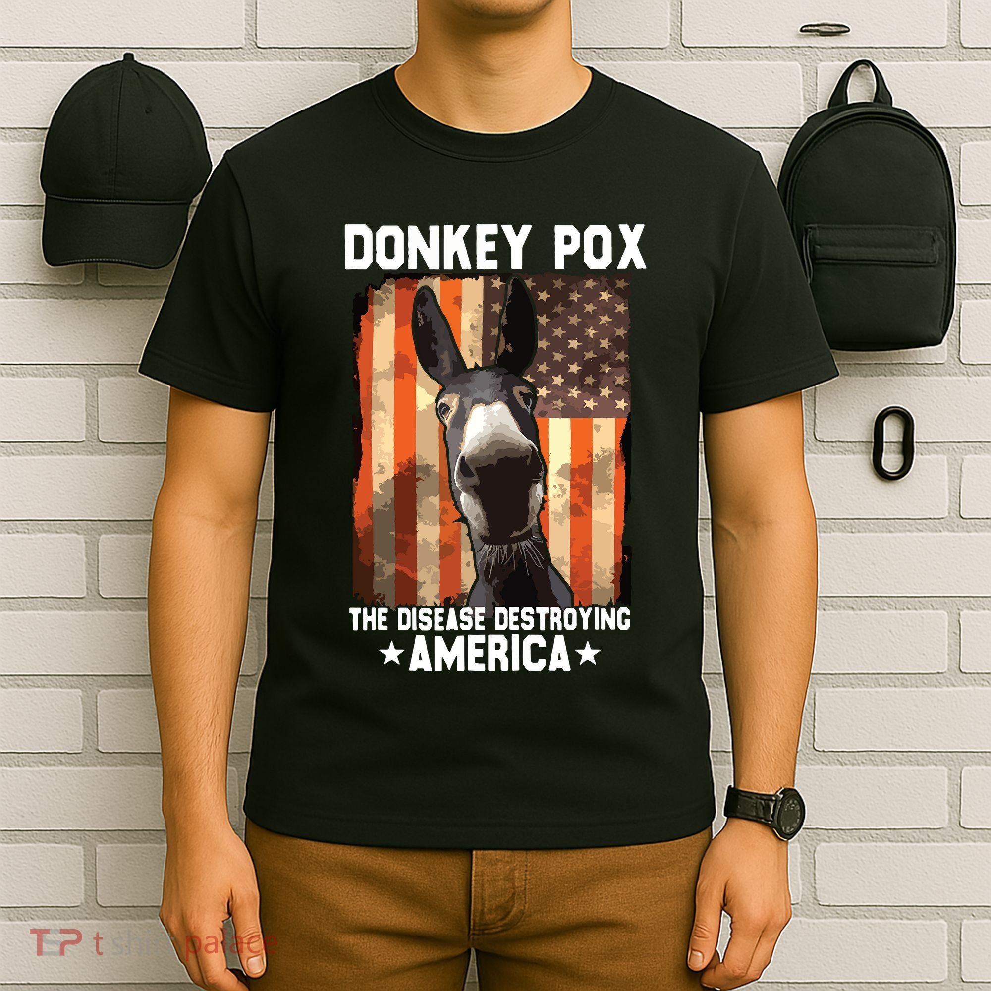 Donkey Pox The Disease Destroying America Donkeypox Funny T-Shirt