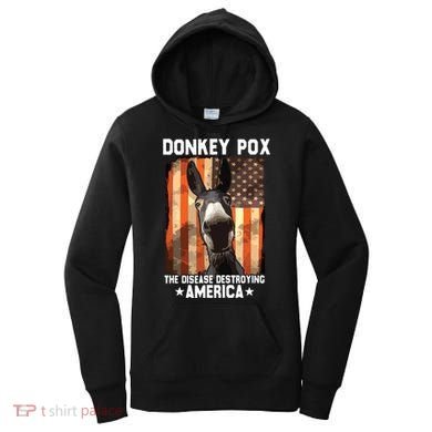 Donkey Pox The Disease Destroying America Donkeypox Funny Women's Hoodie