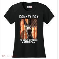 Donkey Pox The Disease Destroying America Donkeypox Funny Women's Cooling Performance Crew T-Shirt thumb 0