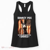 Donkey Pox The Disease Destroying America Donkeypox Funny Women's Tank Top thumb 0