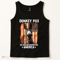 Donkey Pox The Disease Destroying America Donkeypox Funny Tank Top thumb 2